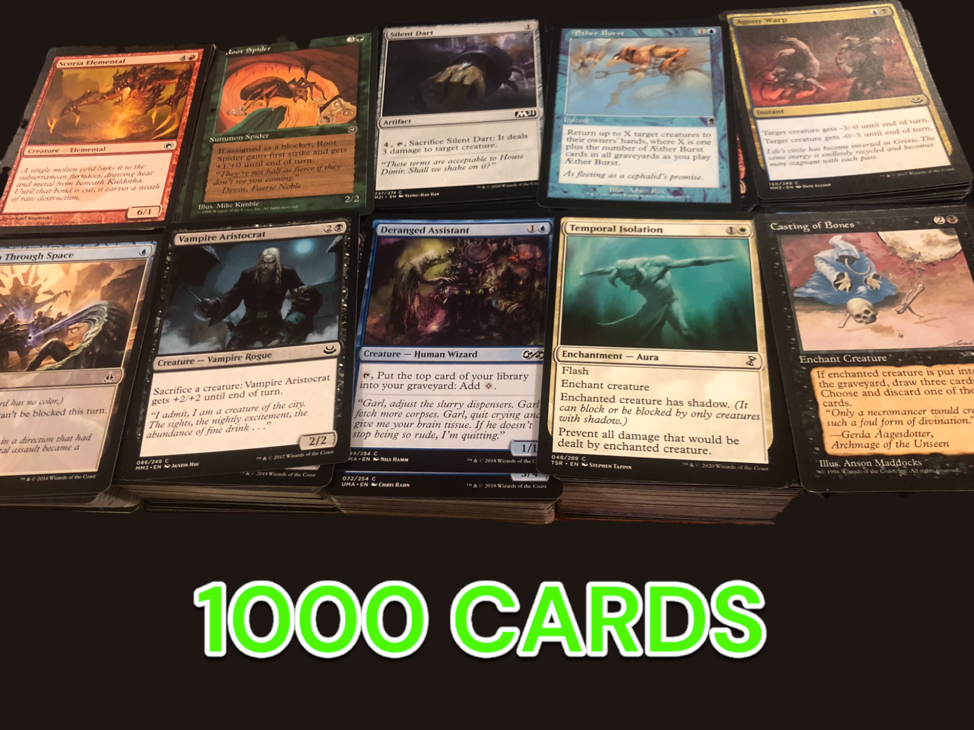 1000ct Magic the Gathering Card Lot - Common & Uncommon 316 Collectibles 1000ct Magic the Gathering Card Lot - Common & Uncommon 316 Collectibles