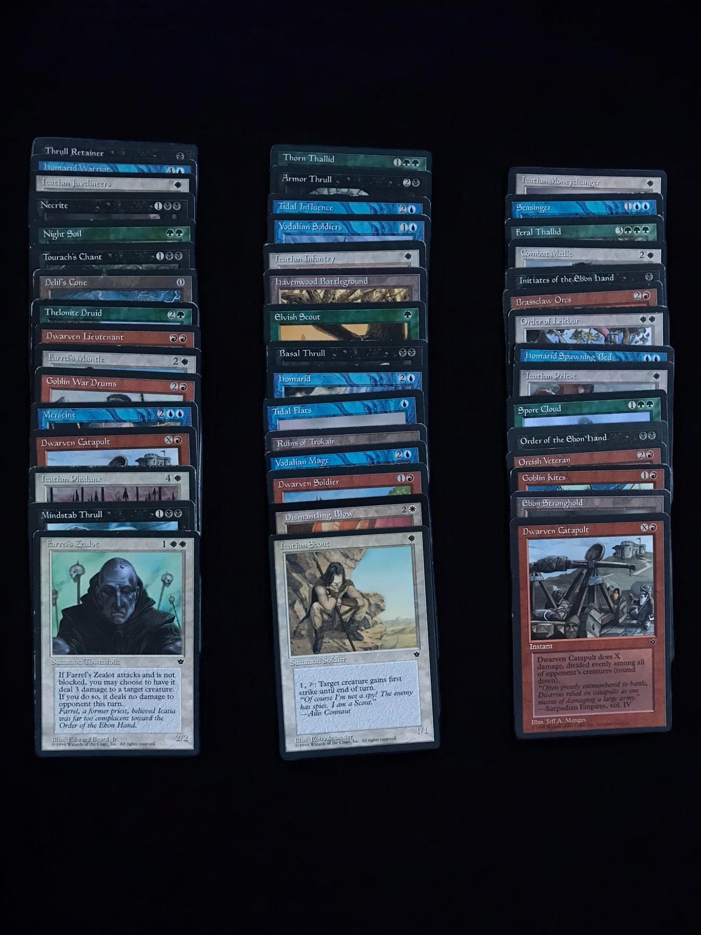 500ct Vintage Magic the Gathering Card Lot - Common & Uncommon