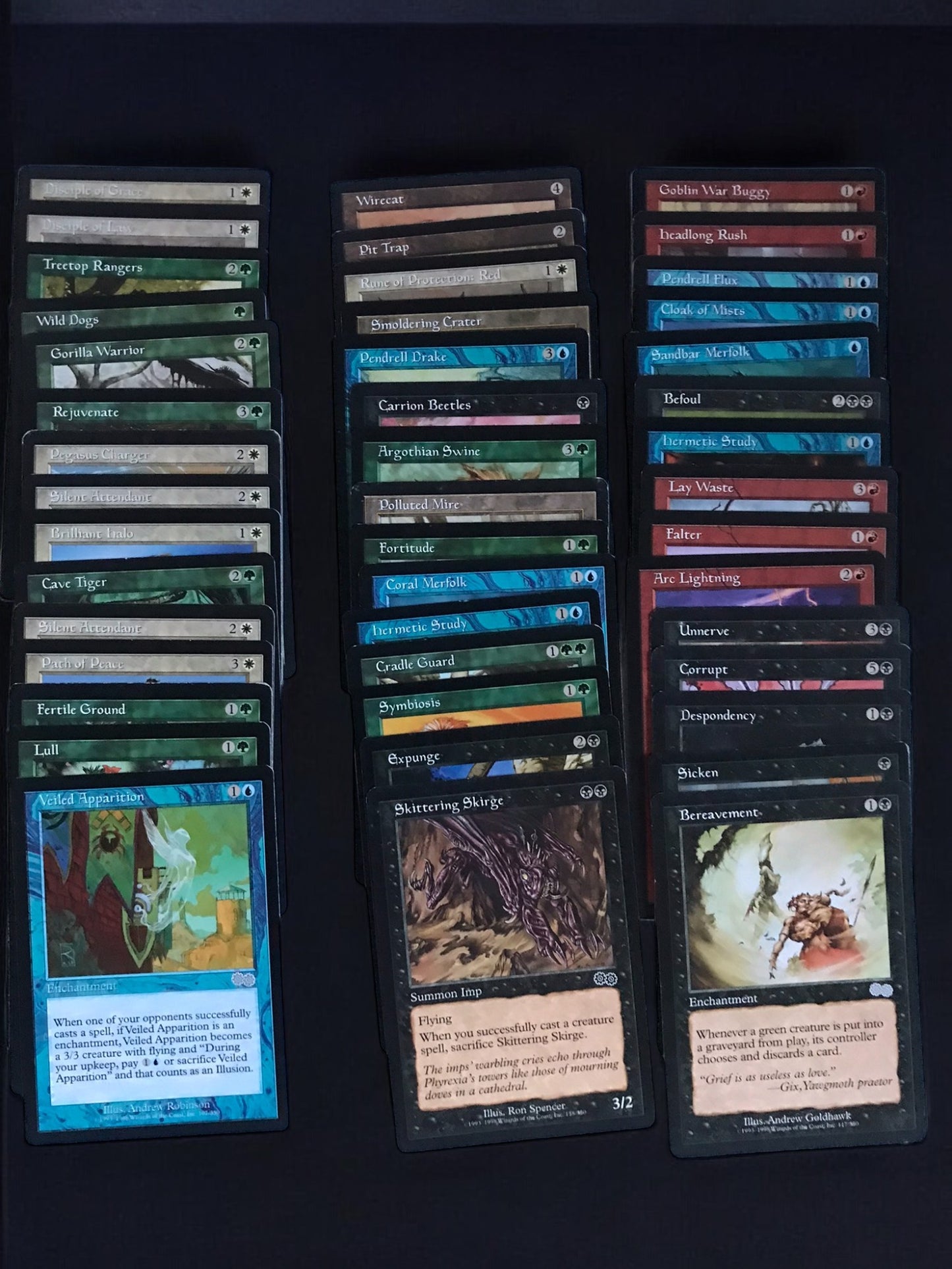 500ct Vintage Magic the Gathering Card Lot - Common & Uncommon
