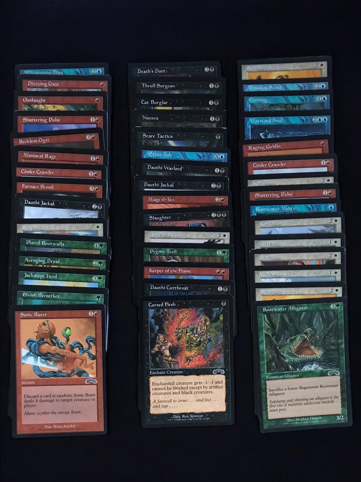 500ct Vintage Magic the Gathering Card Lot - Common & Uncommon