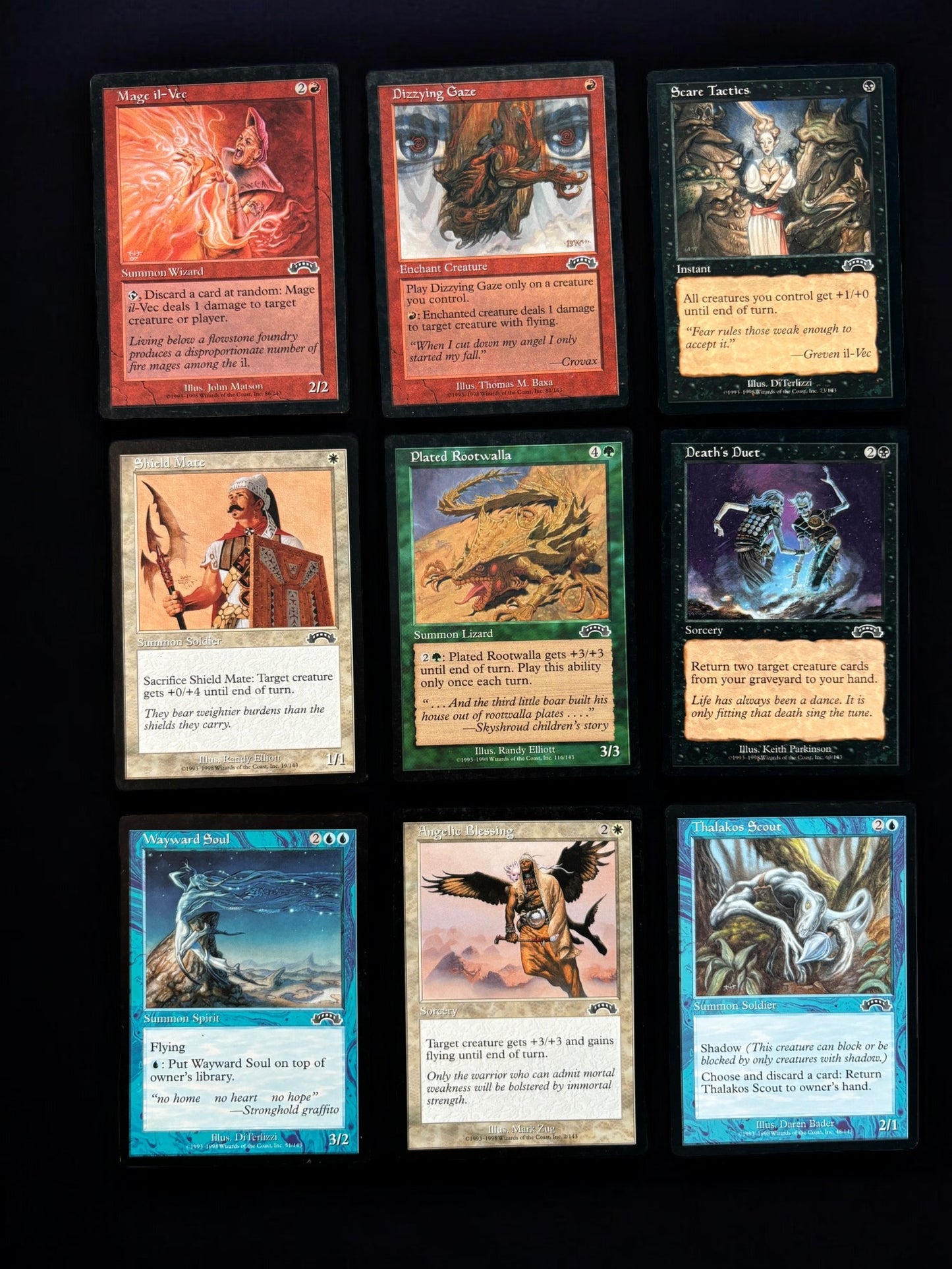 50ct Vintage Magic the Gathering Card Lot - Common & Uncommon