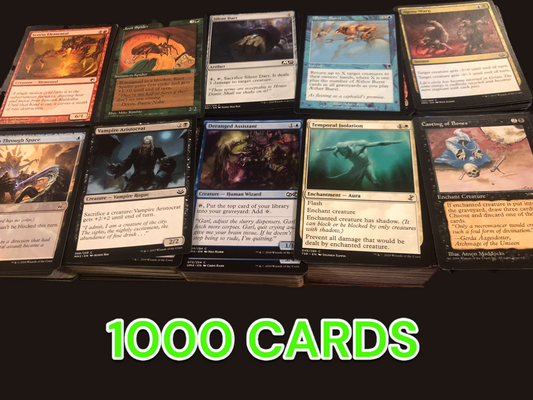 1000ct Magic the Gathering Card Lot - Common & Uncommon