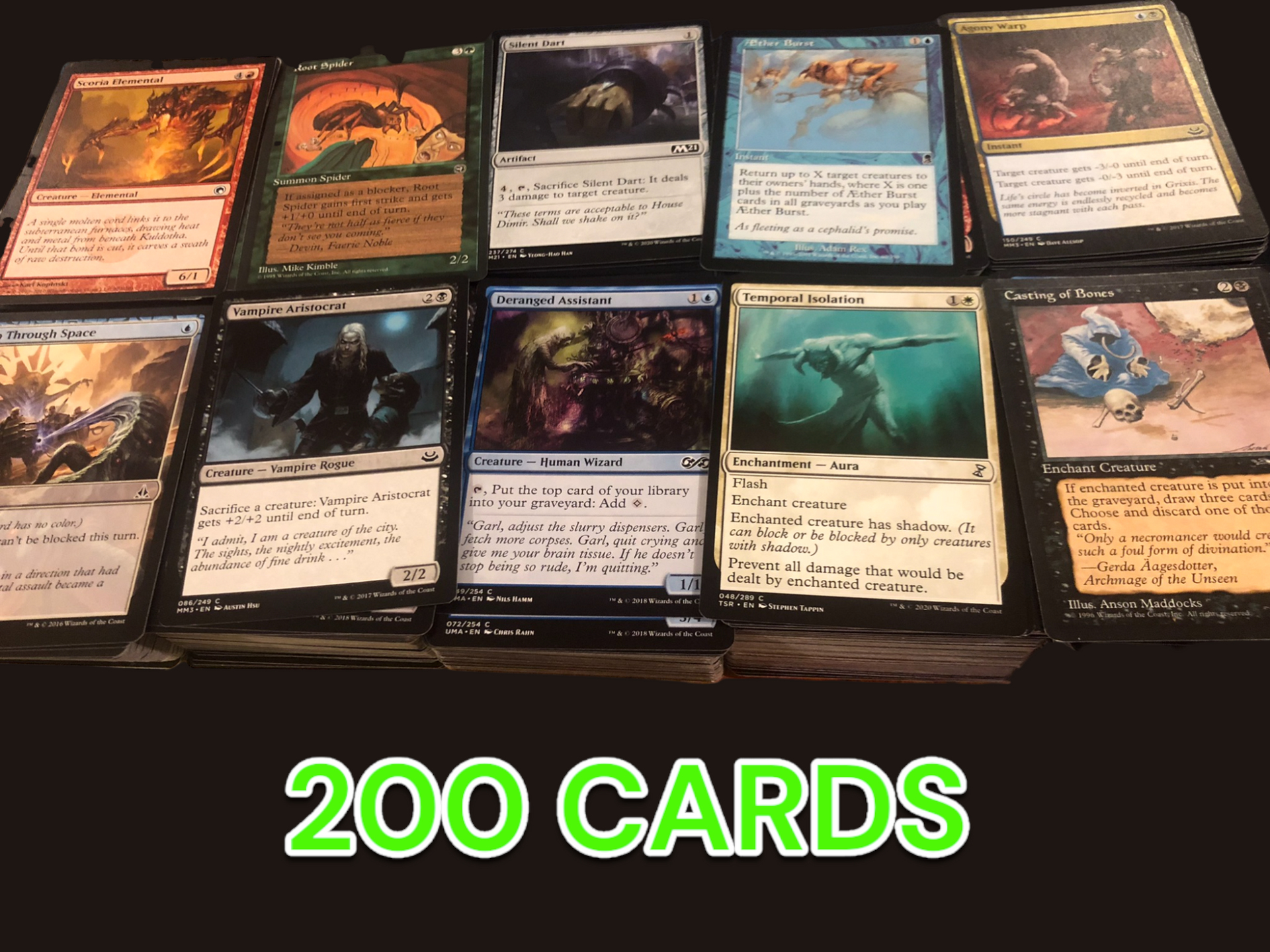 200ct Magic the Gathering Card Lot