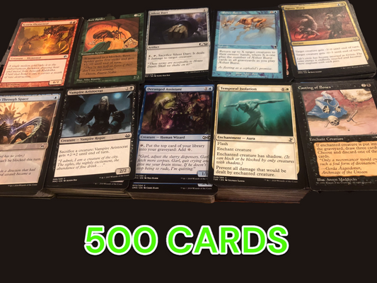 500ct Magic the Gathering Card Lot - Common & Uncommon