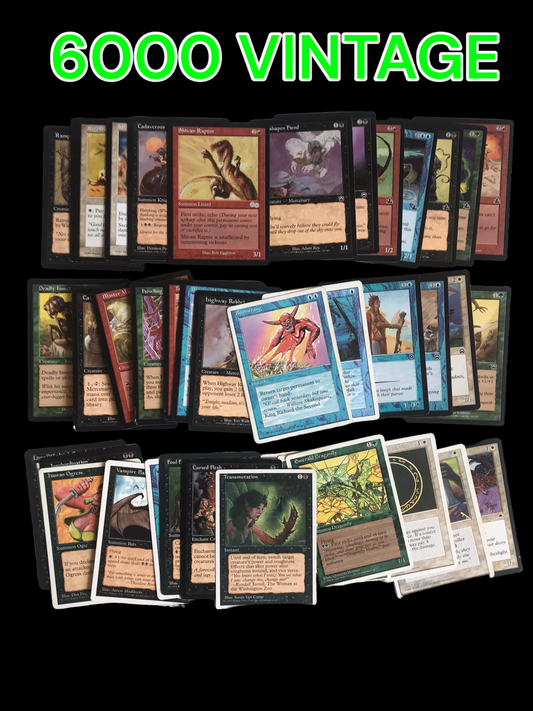 6000ct Vintage Magic the Gathering Card Lot - Common & Uncommon