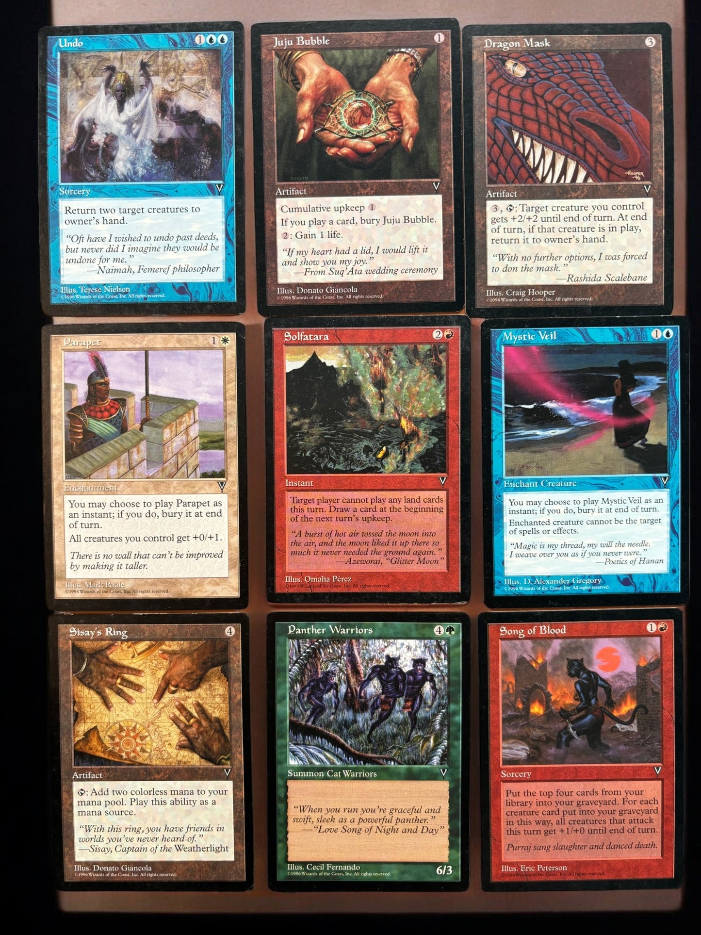 1000ct Vintage Magic the Gathering Card Lot - Common & Uncommon