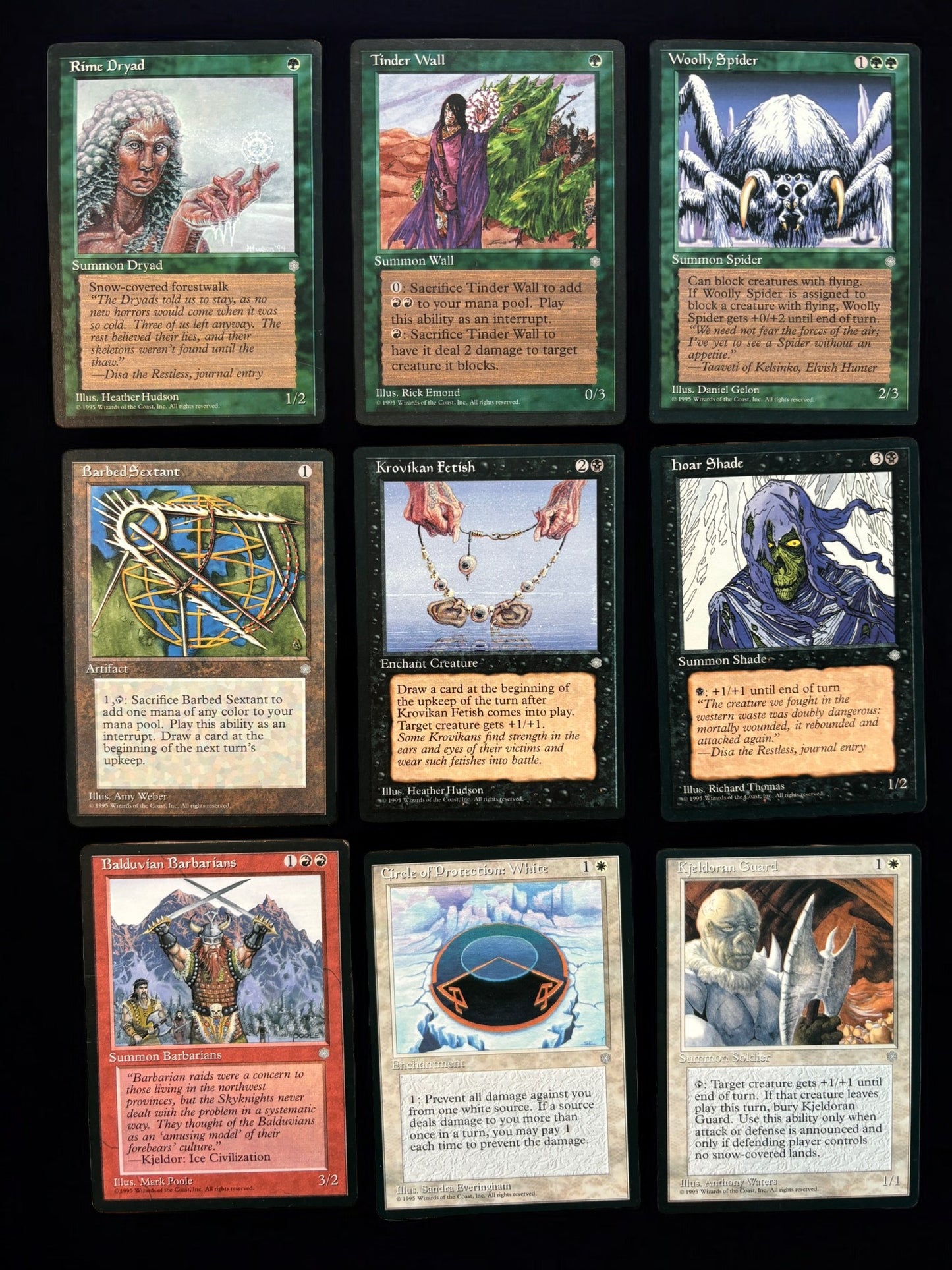 1000ct Vintage Magic the Gathering Card Lot - Common & Uncommon